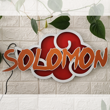 Load image into Gallery viewer, Akatsuki Cloud LED Wall Hanging - With Name