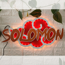 Load image into Gallery viewer, Akatsuki Cloud LED Wall Hanging - With Name