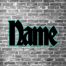 Load image into Gallery viewer, LED Wall Hanging - Bradley Gratis font example