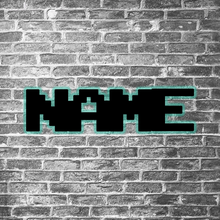 Load image into Gallery viewer, LED Wall Hanging - Arcade font example