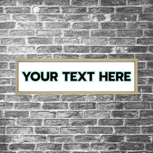 Load image into Gallery viewer, LED Long Frame - Wooden example