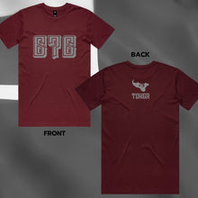 Load image into Gallery viewer, Rep the Code Tee - Burgundy (PRE ORDERS)
