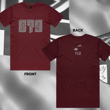 Load image into Gallery viewer, Rep the Code Tee - Burgundy (PRE ORDERS)
